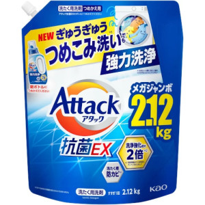 Kao Attack EX šķidrais veļas mazgāšanas līdzeklis, pildviela 2.12kg