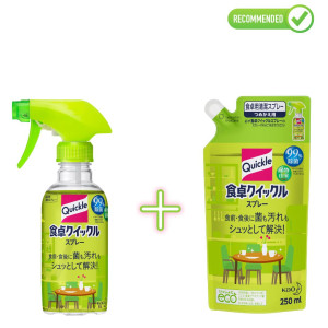 KAO Quick Le universāls sprejs-putas ar zaļās tējas aromātu 300ml + pildviela 250ml