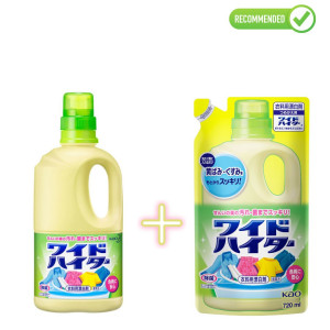 Kao Wide Haiter Šķidrais balinātājs 1000ml + pildviela 720ml