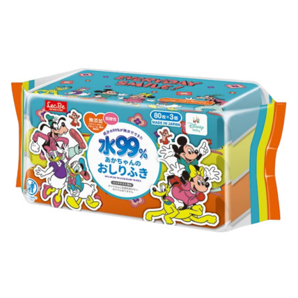 Lec.Be mitrās salvetes 80gab × 3 iepakojumi