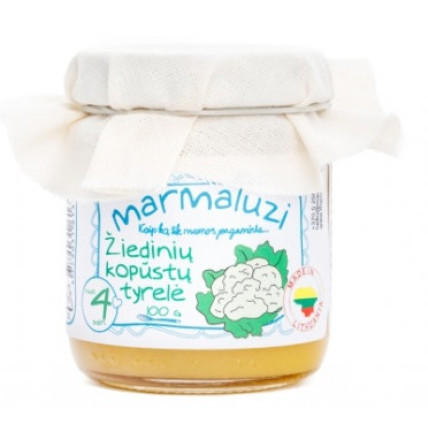 Biezenis MARMALUZI no ziedkāpostiem no 4 mēnešiem 100g