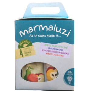 MARMALUZI organisko augļu biezeņu komplekts ar 4 garšām 90g x 4gab