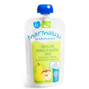 Organisks ābolu-bumbieru biezenis MARMALUZI no 4 mēnešiem 90g