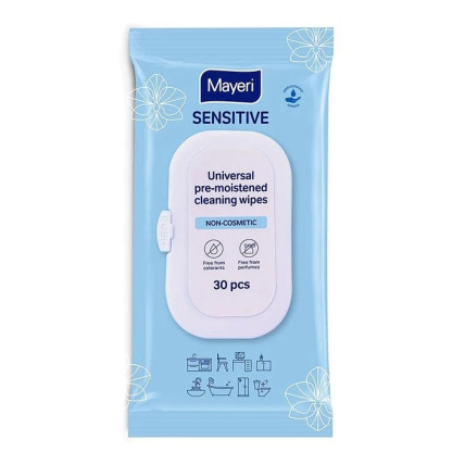 MAYERI Sensitive Universālas mitrās salvetes 30gab