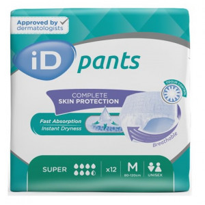 Autiņbiksītes-biksītes pieaugušajiem iD pants M 12gab