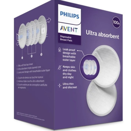 Philips Avent SCF254/13 Vienreizējas lietošanas krūštura ieliktņi