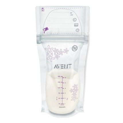 Philips Avent uzglabāšanas maisiņi mātes pienam 180ml 25gab
