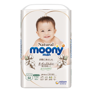 Moony Natural Autiņbiksītes-biksītes PM 5-10kg 46gab