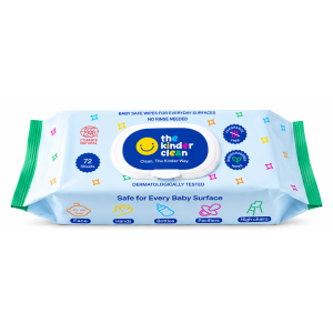 The Kinder Clean Mitrās salvetes bērniem 72gab