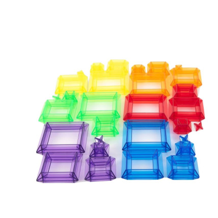 Tickit 73147 Caurspīdīgo krāsaino piramīdu komplekts
