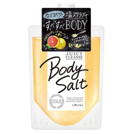 Utena Juicy Cleanse ķermeņa skrubis uz sāls bāzes ar greipfrūta aromātu 300g