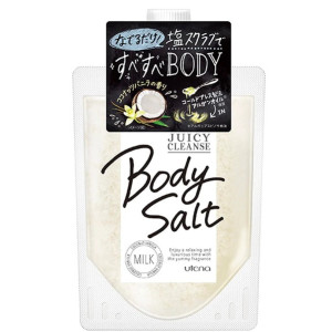 Utena Juicy Cleanse Salt ķermeņa skrubis ar piena aromātu 300g